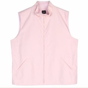 Eileen Fisher Pink Fleece Lined Zippered Vest